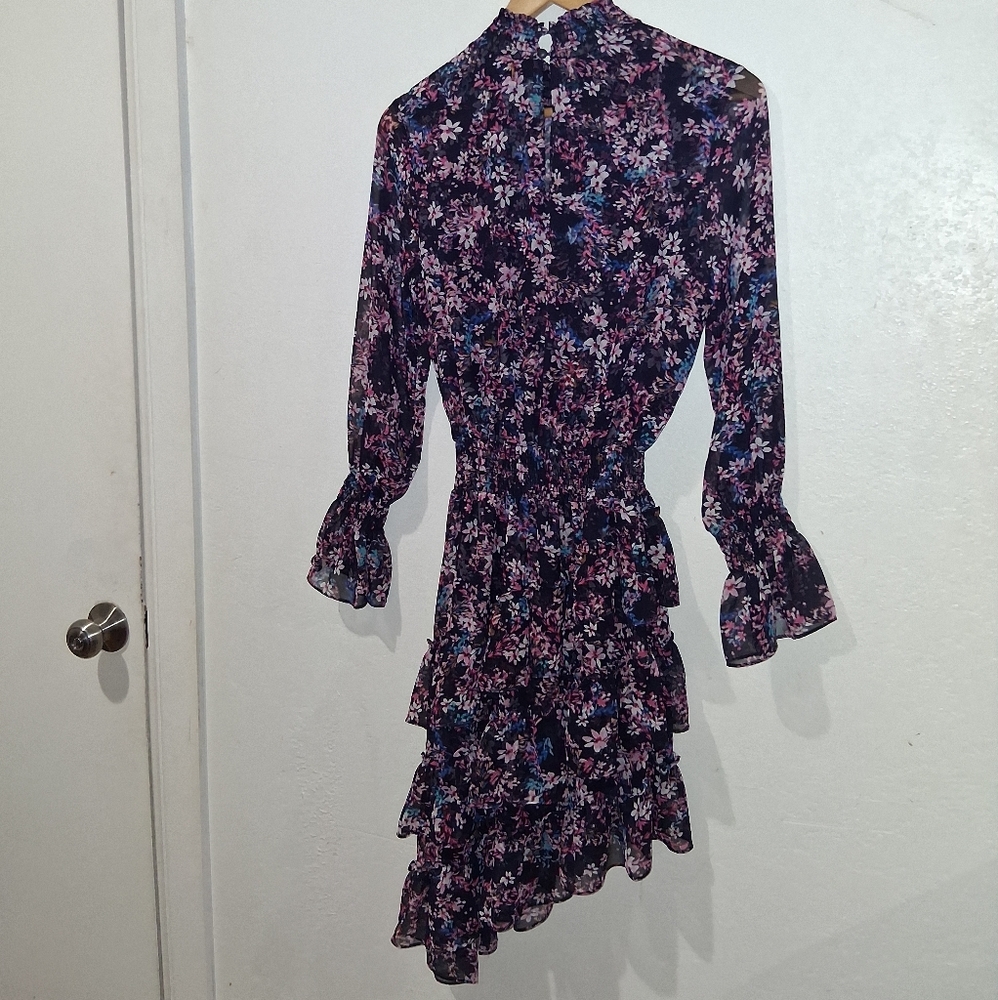 MISA Savanna Ditzy Asymmetrical Dress - Picture 11 of 14